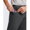 imageCRZ YOGA Mens 4Way Stretch Comfy Athletic Pants  28quot Track Hiking Golf Gym Workout Joggers Work PantsInk Gray