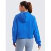 imageCRZ YOGA Womens Fleece Lined Full Zip Hoodies Jacket Oversized Long Sleeve Casual Workout Hooded Sweatshirt with Thumb HolesSparkle Blue