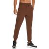 imageCRZ YOGA Athletic Joggers for Men 29quot31quot Lightweight Water Resistant Outdoor Workout Pants with Zip PocketsDark Brown