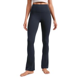 imageCRZ YOGA Butterluxe High Waist Mini Flared Leggings for Women 30quot  315quot  Bootcut Yoga Pants with Pocket Casual LoungeTrue Navy