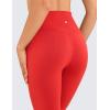 imageCRZ YOGA Air Feeling High Waisted Leggings for Women 28  Warm Thick Workout Leggings Buttery Soft Yoga Pants LoungeDeep Red