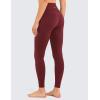 imageCRZ YOGA Air Feeling High Waisted Leggings for Women 28  Warm Thick Workout Leggings Buttery Soft Yoga Pants LoungeNoctilucence Red