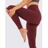 imageCRZ YOGA Air Feeling High Waisted Leggings for Women 28  Warm Thick Workout Leggings Buttery Soft Yoga Pants LoungeNoctilucence Red