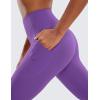 imageCRZ YOGA Womens Brushed Naked Feeling Workout Leggings 25quot  High Waisted Gym Athletic Tummy Control Yoga Pants with PocketsRoyal Lilac