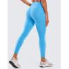 imageCRZ YOGA Womens Brushed Naked Feeling Workout Leggings 25quot  High Waisted Gym Athletic Tummy Control Yoga Pants with PocketsSerenity Blue