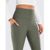 imageCRZ YOGA Womens Fleece Lined Leggings with Pockets 265quot  Winter Thermal Warm Soft Water Resistant Casual Lounge PantsLight Army Green