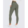 imageCRZ YOGA Womens Fleece Lined Leggings with Pockets 265quot  Winter Thermal Warm Soft Water Resistant Casual Lounge PantsLight Army Green