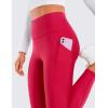 imageCRZ YOGA Womens Fleece Lined Leggings with Pockets 265quot  Winter Thermal Warm Soft Water Resistant Casual Lounge PantsViva Magenta