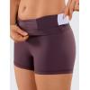 imageCRZ YOGA Womens Naked Feeling Biker Shorts  3 Inches High Waisted Yoga Workout Running Spandex ShortsArctic Plum