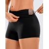 imageCRZ YOGA Womens Naked Feeling Biker Shorts  3 Inches High Waisted Yoga Workout Running Spandex ShortsBlack