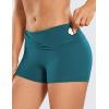 imageCRZ YOGA Womens Naked Feeling Biker Shorts  3 Inches High Waisted Yoga Workout Running Spandex ShortsBorealis Green