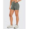 imageCRZ YOGA Womens Naked Feeling Biker Shorts  3 Inches High Waisted Yoga Workout Running Spandex ShortsGrey Sage