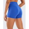 imageCRZ YOGA Womens Naked Feeling Biker Shorts  3 Inches High Waisted Yoga Workout Running Spandex ShortsWaves Blue