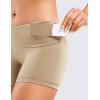 imageCRZ YOGA Womens Naked Feeling Biker Shorts  4 Inches High Waist Yoga Workout Running Gym Spandex ShortsCalifornia Sand