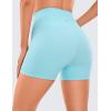 imageCRZ YOGA Womens Naked Feeling Biker Shorts  4 Inches High Waist Yoga Workout Running Gym Spandex ShortsHydra Blue