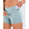 imageCRZ YOGA Womens Naked Feeling Biker Shorts  4 Inches High Waist Yoga Workout Running Gym Spandex ShortsLight Grayish Blue