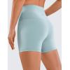 imageCRZ YOGA Womens Naked Feeling Biker Shorts  4 Inches High Waist Yoga Workout Running Gym Spandex ShortsLight Grayish Blue