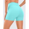 imageCRZ YOGA Womens Naked Feeling Biker Shorts  4 Inches High Waist Yoga Workout Running Gym Spandex ShortsTurquoise