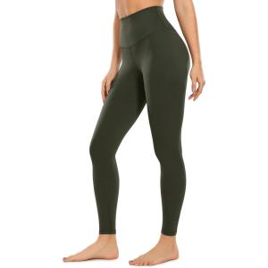 imageCRZ YOGA Air Feeling High Waisted Leggings for Women 28  Warm Thick Workout Leggings Buttery Soft Yoga Pants LoungeOlive Green