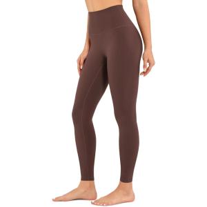 imageCRZ YOGA Air Feeling High Waisted Leggings for Women 28  Warm Thick Workout Leggings Buttery Soft Yoga Pants LoungeTaupe