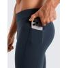 imageCRZ YOGA Butterluxe Mens Leggings with Pockets 27quot Buttery Soft Yoga Pants Workout Running TightsTrue Navy