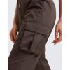 imageCRZ YOGA Cargo Joggers Pants for Women Lightweight Ruched Workout Casual Travel Athletic Hiking Pants with PocketsHot Fudge Brown