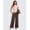 imageCRZ YOGA Lightweight Wide Leg Pants for Women 30quot High Waisted Casual Lounge Travel Work Pants with Pockets Loose Fit SummerHot Fudge Brown