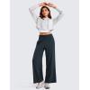 imageCRZ YOGA Lightweight Wide Leg Pants for Women 30quot High Waisted Casual Lounge Travel Work Pants with Pockets Loose Fit SummerTrue Navy