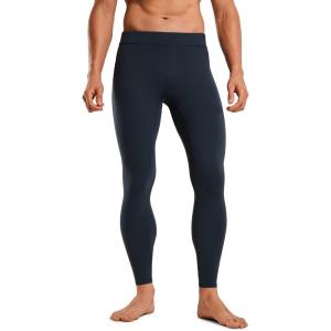 imageCRZ YOGA Butterluxe Mens Leggings with Pockets 27quot Buttery Soft Yoga Pants Workout Running TightsTrue Navy