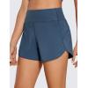 imageCRZ YOGA High Waisted Running Shorts for Women  4 Liner Gym Athletic Workout Shorts with Zipper Pocket BreathableStelindigo