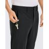 imageCRZ YOGA Mens All Day Comfy Golf Pants  30quot32quot34quot Quick Dry Lightweight Work Casual Trousers with PocketsBlack