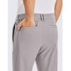 imageCRZ YOGA Mens All Day Comfy Golf Pants  30quot32quot34quot Quick Dry Lightweight Work Casual Trousers with PocketsDark Chrome