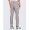 imageCRZ YOGA Mens All Day Comfy Golf Pants  30quot32quot34quot Quick Dry Lightweight Work Casual Trousers with PocketsDark Chrome