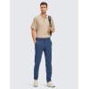 imageCRZ YOGA Mens All Day Comfy Golf Pants  30quot32quot34quot Quick Dry Lightweight Work Casual Trousers with PocketsElectric Blue