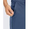 imageCRZ YOGA Mens All Day Comfy Golf Pants  30quot32quot34quot Quick Dry Lightweight Work Casual Trousers with PocketsElectric Blue