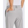 imageCRZ YOGA Mens All Day Comfy Golf Pants  30quot32quot34quot Quick Dry Lightweight Work Casual Trousers with PocketsGull Gray