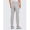 imageCRZ YOGA Mens All Day Comfy Golf Pants  30quot32quot34quot Quick Dry Lightweight Work Casual Trousers with PocketsGull Gray