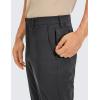 imageCRZ YOGA Mens All Day Comfy Golf Pants  30quot32quot34quot Quick Dry Lightweight Work Casual Trousers with PocketsInk Gray