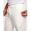 imageCRZ YOGA Mens All Day Comfy Golf Pants  30quot32quot34quot Quick Dry Lightweight Work Casual Trousers with PocketsMilky White Bone