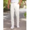 imageCRZ YOGA Mens All Day Comfy Golf Pants  30quot32quot34quot Quick Dry Lightweight Work Casual Trousers with PocketsMilky White Bone