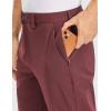 imageCRZ YOGA Mens All Day Comfy Golf Pants  30quot32quot34quot Quick Dry Lightweight Work Casual Trousers with PocketsSaddle Brown