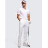 imageCRZ YOGA Mens All Day Comfy Golf Pants  30quot32quot34quot Quick Dry Lightweight Work Casual Trousers with PocketsWhite