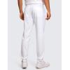 imageCRZ YOGA Mens All Day Comfy Golf Pants  30quot32quot34quot Quick Dry Lightweight Work Casual Trousers with PocketsWhite