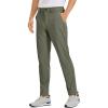 imageCRZ YOGA Mens All Day Comfy Golf Pants  30quot32quot34quot Quick Dry Lightweight Work Casual Trousers with PocketsLight Army Green