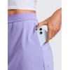 imageCRZ YOGA A Line Cute Flat Front Skort Shorts for Women High Waisted Casual Golf Athletic Shorts with PocketsDark Lavender Purple