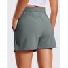 imageCRZ YOGA A Line Cute Flat Front Skort Shorts for Women High Waisted Casual Golf Athletic Shorts with PocketsGrey Sage