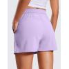 imageCRZ YOGA A Line Cute Flat Front Skort Shorts for Women High Waisted Casual Golf Athletic Shorts with PocketsLilac