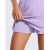 imageCRZ YOGA A Line Cute Flat Front Skort Shorts for Women High Waisted Casual Golf Athletic Shorts with PocketsLilac
