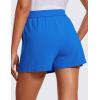 imageCRZ YOGA A Line Cute Flat Front Skort Shorts for Women High Waisted Casual Golf Athletic Shorts with PocketsSparkle Blue