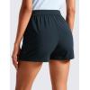 imageCRZ YOGA A Line Cute Flat Front Skort Shorts for Women High Waisted Casual Golf Athletic Shorts with PocketsTrue Navy